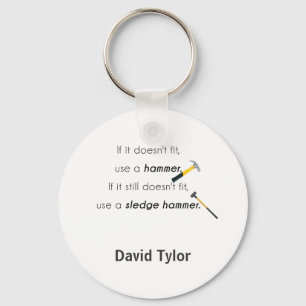 If it doesn't fit, key ring