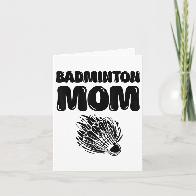 If It Involves Badminton Count Me In Shuttle  Card (Front)