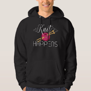 If It Involves Knitting and Coffee Count Me In Cut Hoodie