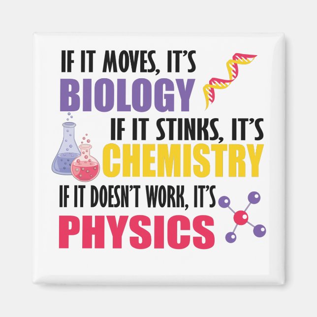 If It Moves It's Biology Magnet (Front)