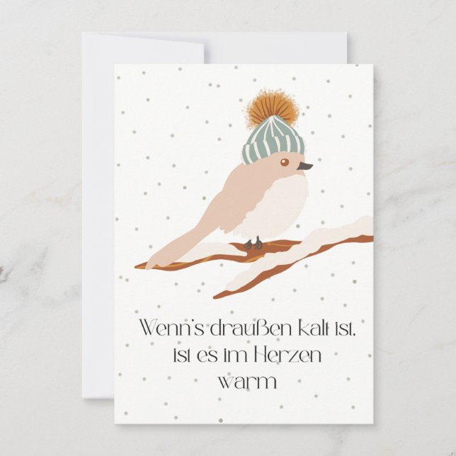 If it's cold outside... thank you card (Front)