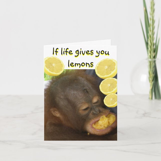 If Life Gives you Lemons Card (Front)