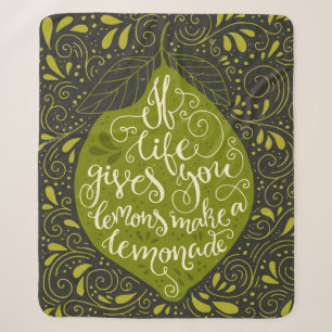 If Life Gives You Lemons Make A Lemonade Sherpa Blanket