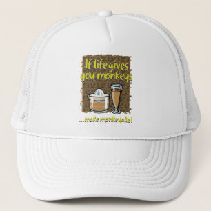 If life gives you monkeys trucker hat