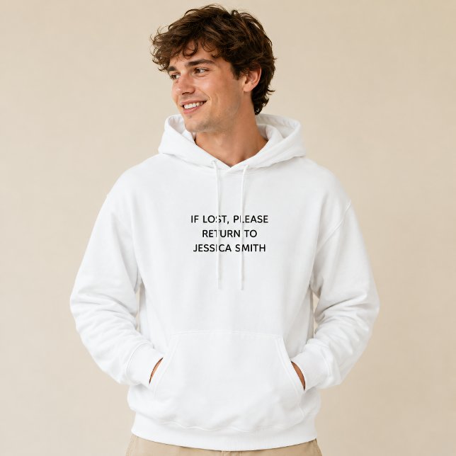 IF LOST RETURN TO Custom Name  Hoodie (Creator Uploaded)