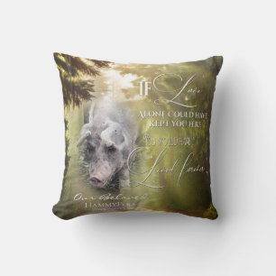If Love Alone Forest Pig Memorial PHOTO Prayer Cushion