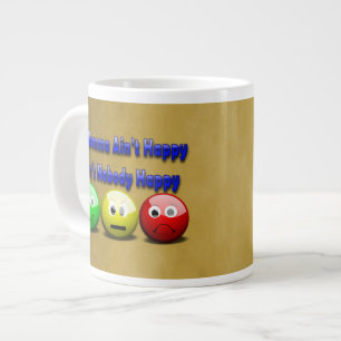 If Momma Ain't Happy Saying with Emojis Large Coffee Mug
