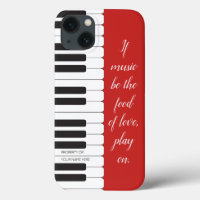 If music be the food of love - piano themed custom