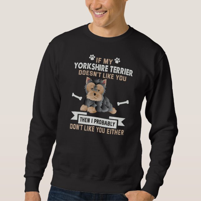 If My Beagle Doesn't Like You Dog Owner Beagle Sweatshirt (Front)