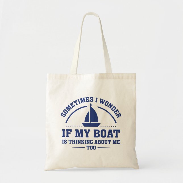 If My Boat Tote Bag (Front)