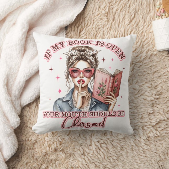 If My Book Is Open...  Cushion (Blanket)