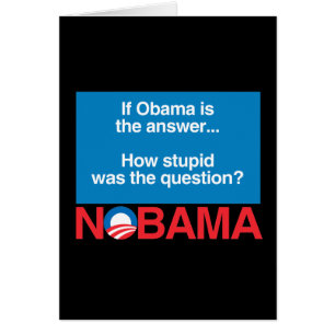 IF OBAMA WAS THE ANSWER HOW STUPID WAS THE QUESTIO