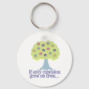 If only Cupcakes on Trees Key Ring