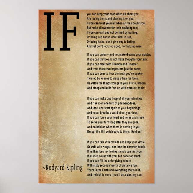 IF Poem Art Print (Front)