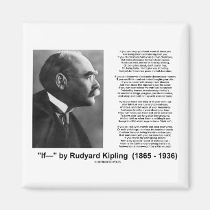 "If— " Poem By Rudyard Kipling Magnet