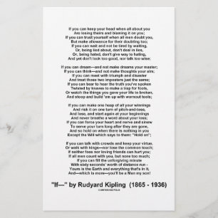 If- Poem by Rudyard Kipling (No Kipling Picture)