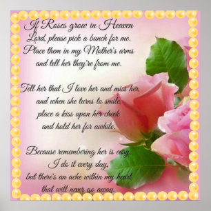 If Roses Grow in Heaven, Pick a Bunch For Me Poster