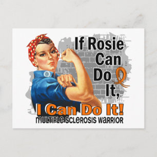 If Rosie Can Do It Multiple Sclerosis Warrior Postcard