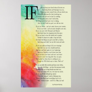 IF - RUDYARD KIPLING POSTER