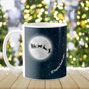 If Santa had cats funny Christmas Holiday Coffee Mug