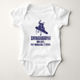 If-Snow-Boarding-was-EASY Baby Bodysuit