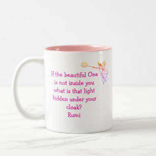 If the beautiful One - Rumi Two-Tone Coffee Mug