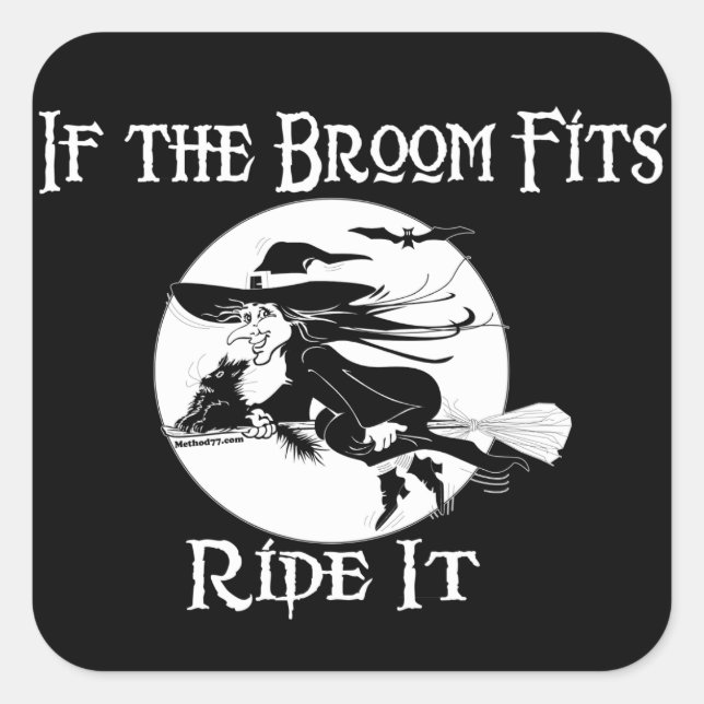 If the Broom Fits Stickers (Front)