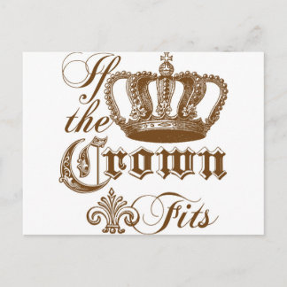 If the Crown fits Postcard
