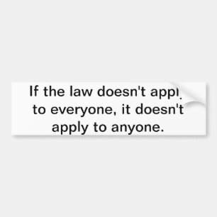 If the law bumper sticker