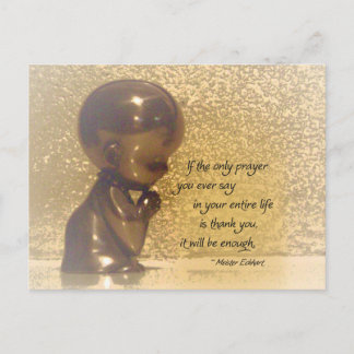 If the only prayer you ever say is Thank You Postcard