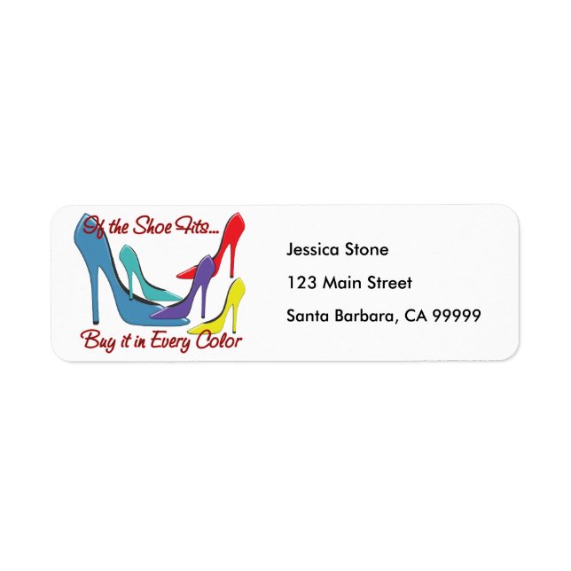 If the Shoe Fits Quote Return Address Label (Front)