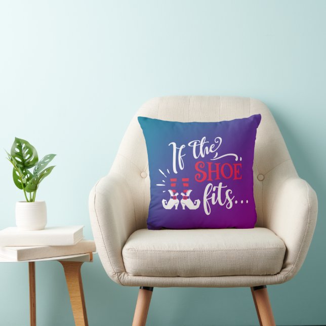 If The Show Fits Witch Purple and Blue Halloween Cushion (Chair)