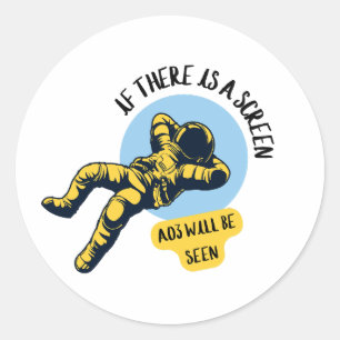 If There is a Screen AO3 can be Seen Classic Round Sticker