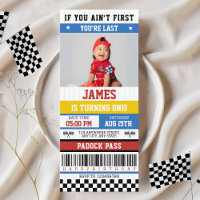 If you ain't first you're last Racing 1st Birthday