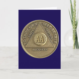 If You Are Sober You Are Part Of The Plan AA Coin Card