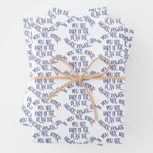 If You Are Sober You Are Part Of The Plan Wrapping Paper Sheet