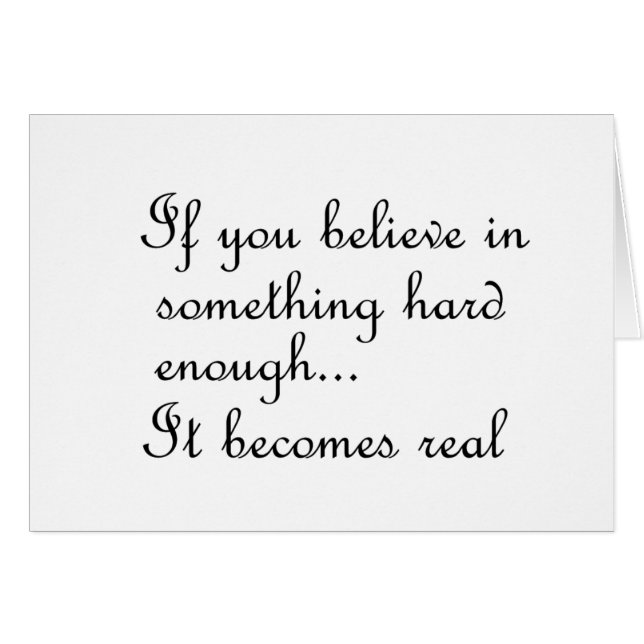 If you believe in something-card (Front Horizontal)