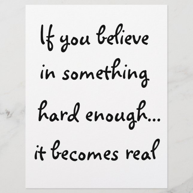 If you believe in something-flyer flyer (Front)