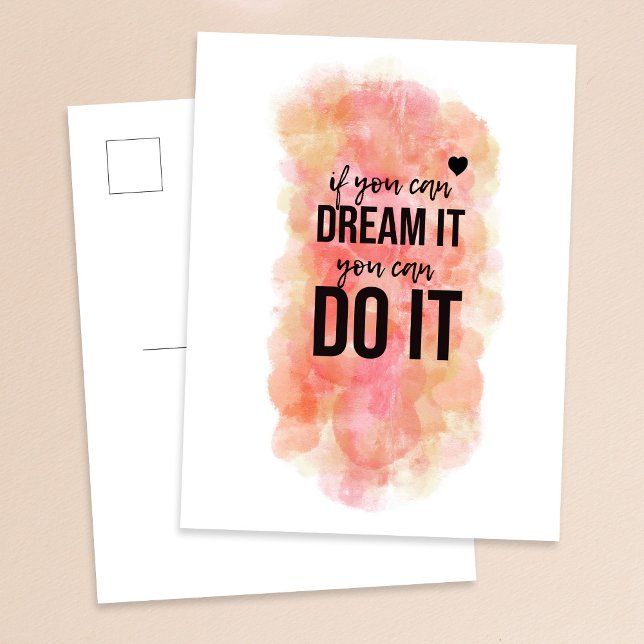 ‘If you can dream it’ Quote Postcard (Creator Uploaded)