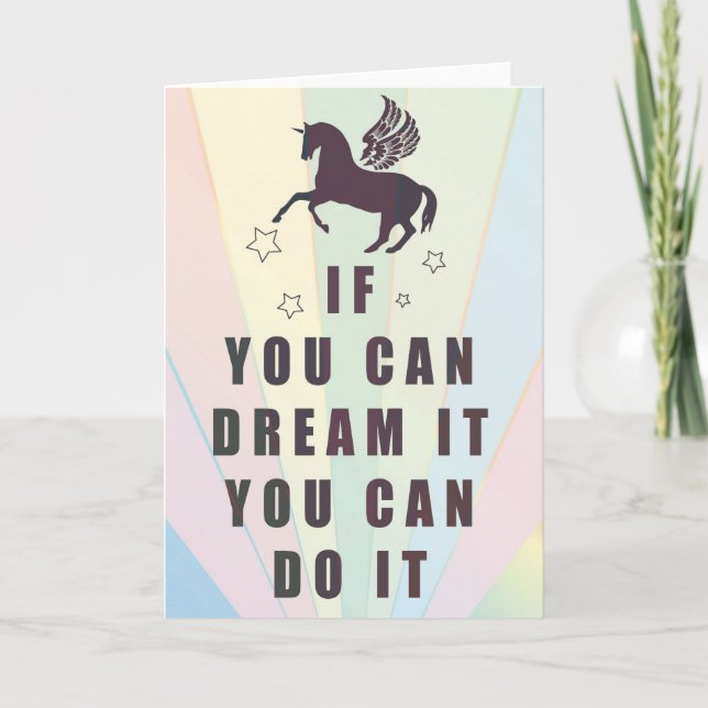 if you can dream it, you can do it card (Front)