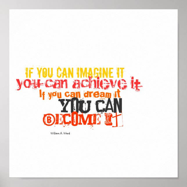If you can imagine it, you can achieve it poster (Front)