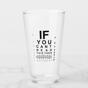 If you can read this eye test chart glass