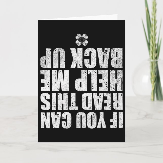 If You Can Read This Help Me Ck Up Funny St Patric Card (Front)