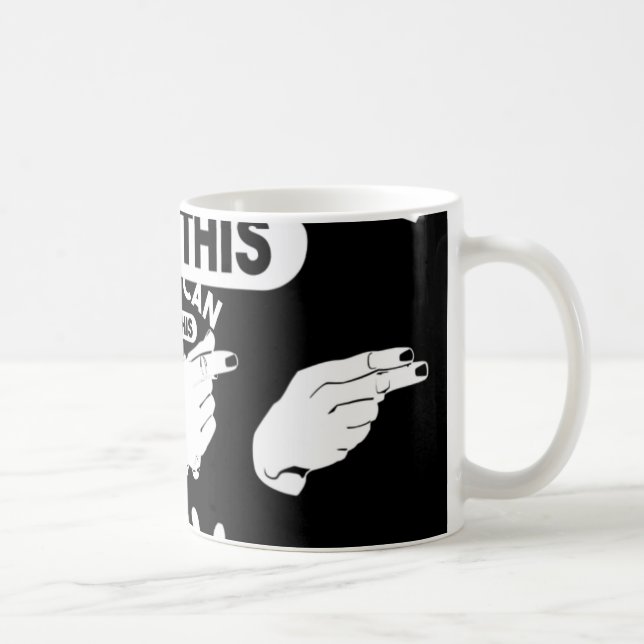 If You Can Read This “High Five”. ASL Awareness. D Coffee Mug (Right)