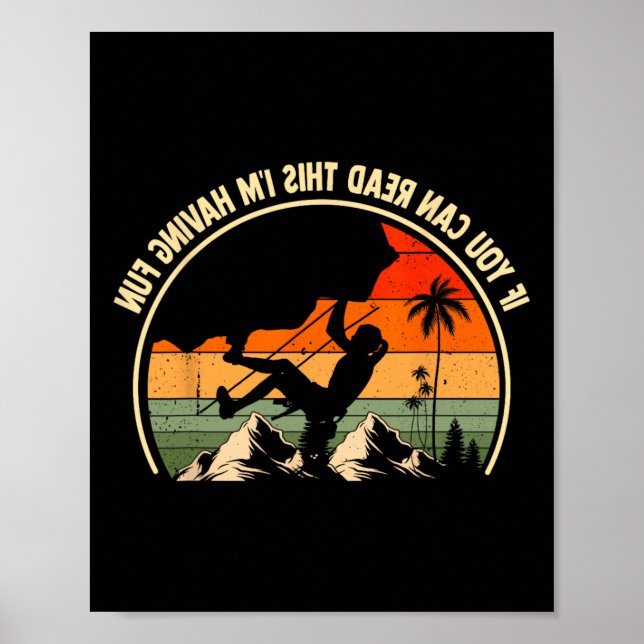 If You Can Read This I'm Having Fun Funny Rock Cli Poster (Front)