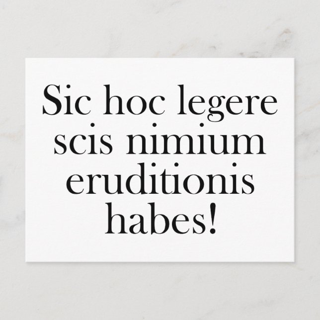 If You Can Read This ... Postcard (Front)