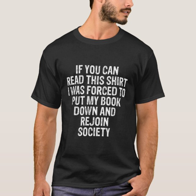 If You Can Read This Shirt Hilarious Graphic Desig (Front)