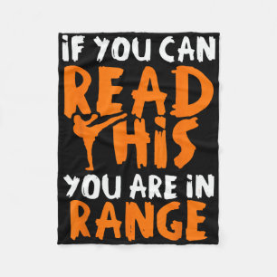If You Can Read This You Are In Range - Mixed Mart Fleece Blanket
