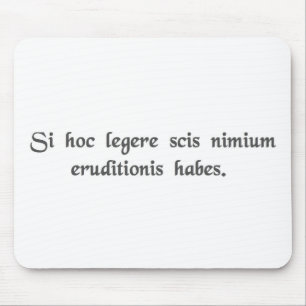 If you can read this, you're overeducated. mouse pad