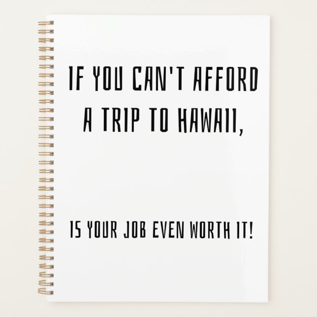 If You Can't Afford A Holiday Planner (Front)